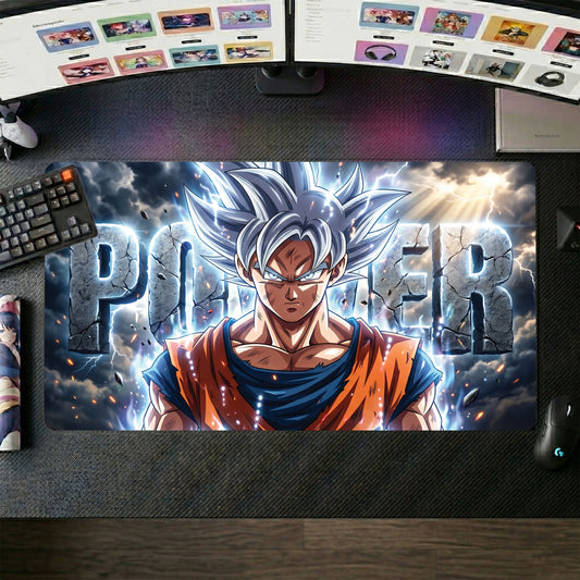 Goku anime mouse pad XL gaming desk mat Super Saiyan Power 2