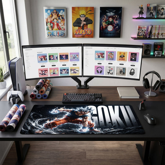 Goku anime mouse pad XL gaming desk mat Ultra Instinct Pose