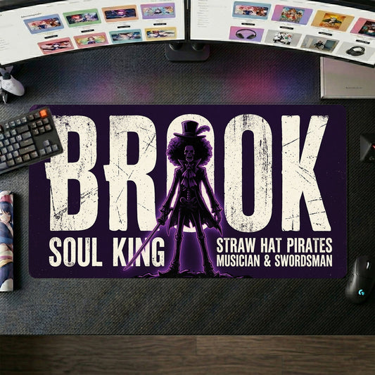 Brook anime mouse pad XL gaming desk mat Standing Tall Gothic