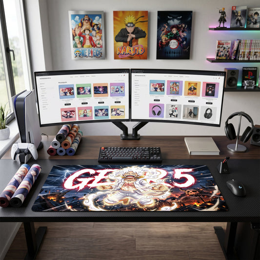Luffy anime mouse pad XL gaming desk mat Gear5 Electricstorm