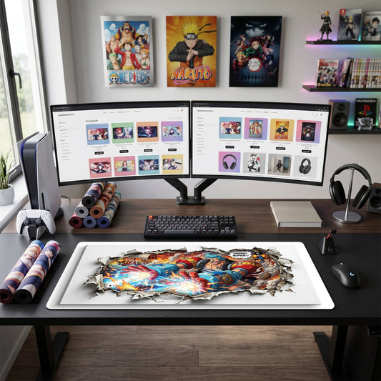 Sanji anime mouse pad XL gaming desk mat Super Power Punch