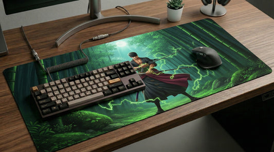 Roronoa Zoro anime mouse pad XL gaming desk mat One Piece