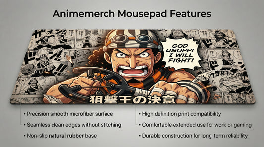 Usopp anime mouse pad XL gaming desk mat One Piece