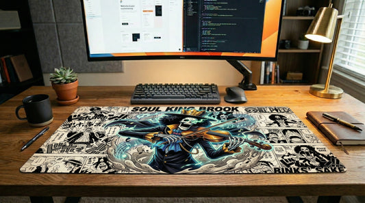Brook anime mouse pad XL gaming desk mat One Piece