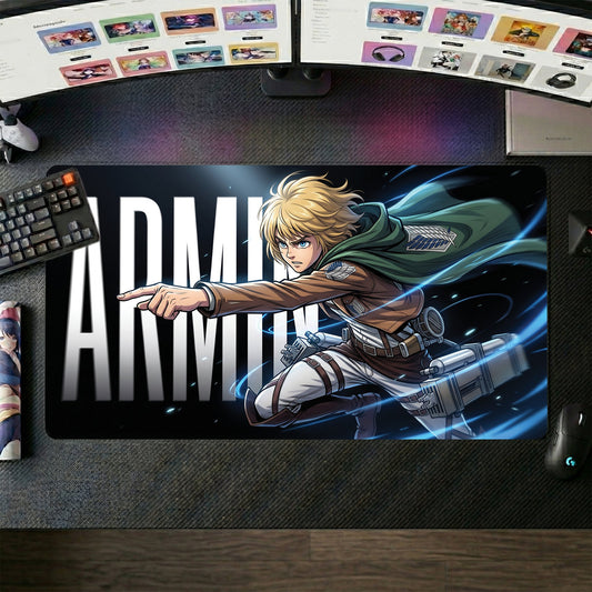 Armin anime mouse pad XL gaming desk mat 3D Cinematic Action Pose