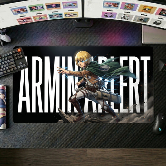 Armin anime mouse pad XL gaming desk mat 3D Cinematic Dark Action