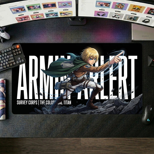 Armin anime mouse pad XL gaming desk mat Colossal Titan Cinematic Pose