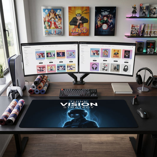 Armin anime mouse pad XL gaming desk mat Glowing Vision Strategy Portrait