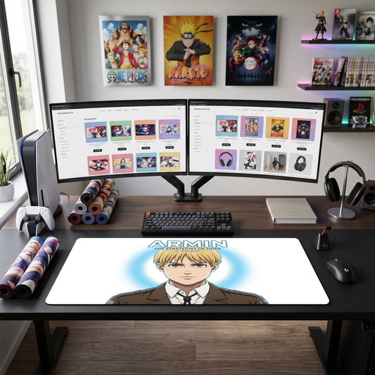 Armin anime mouse pad XL gaming desk mat Hopeful Strategist Portrait
