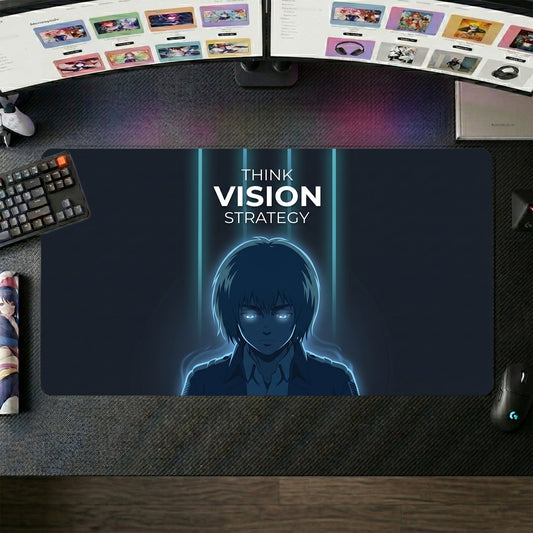 Armin anime mouse pad XL gaming desk mat Neon Vision Strategy Portrait