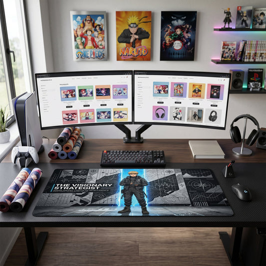 Armin anime mouse pad XL gaming desk mat Technical Visionary Cinematic Portrait