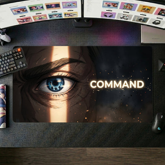 Erwin anime mouse pad XL gaming desk mat Command Cinematic Eye
