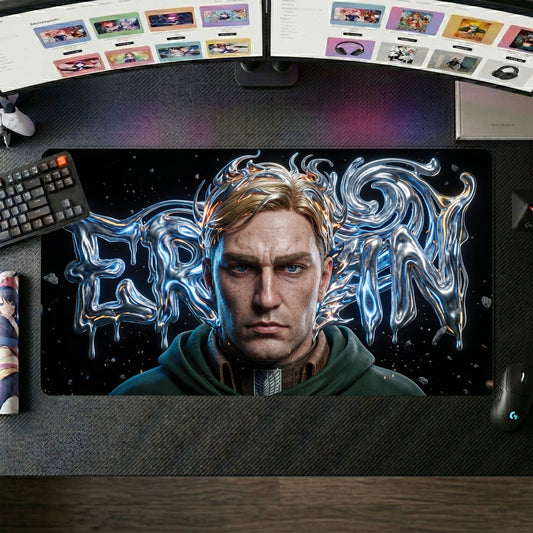 Erwin anime mouse pad XL gaming desk mat Shinzo Icy Aesthetic Portrait