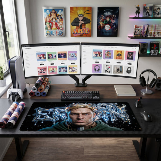 Erwin anime mouse pad XL gaming desk mat Shinzo Icy Aesthetic Portrait