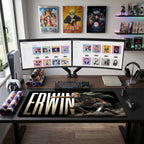 Erwin Smith anime mouse pad XL gaming desk mat Cinematic Action Pose