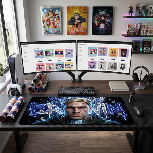 Erwin anime mouse pad XL gaming desk mat Smutty Graffiti Portrait