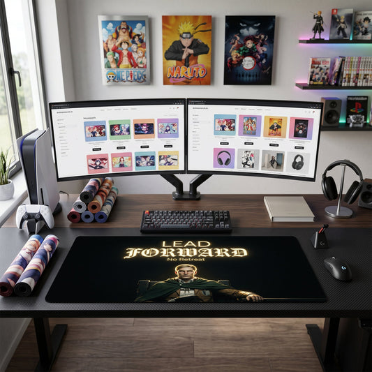 Erwin anime mouse pad XL gaming desk mat Lead Forward Cinematic Portrait