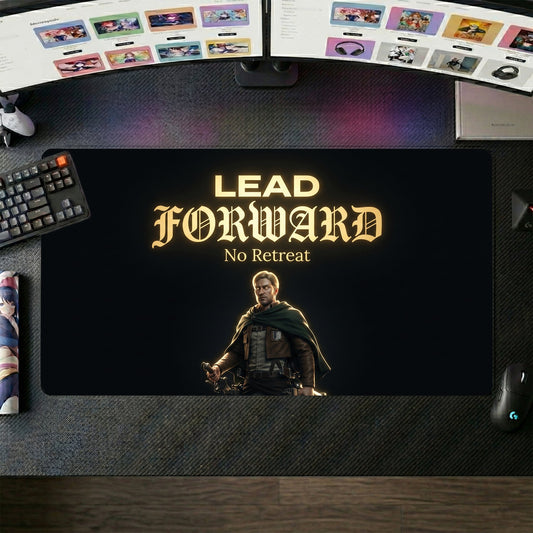 Erwin anime mouse pad XL gaming desk mat Lead Forward Cinematic Portrait 1
