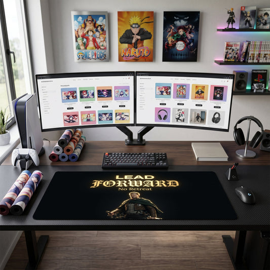 Erwin anime mouse pad XL gaming desk mat Lead Forward Cinematic Portrait 1