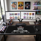 Erwin anime mouse pad XL gaming desk mat Scrunched Lead Command Silhouette
