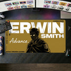 Erwin Smith anime mouse pad XL gaming desk mat Dark Commander Portrait