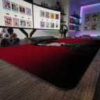 Levi anime mouse pad XL gaming desk mat Dark Portrait Red Gradient