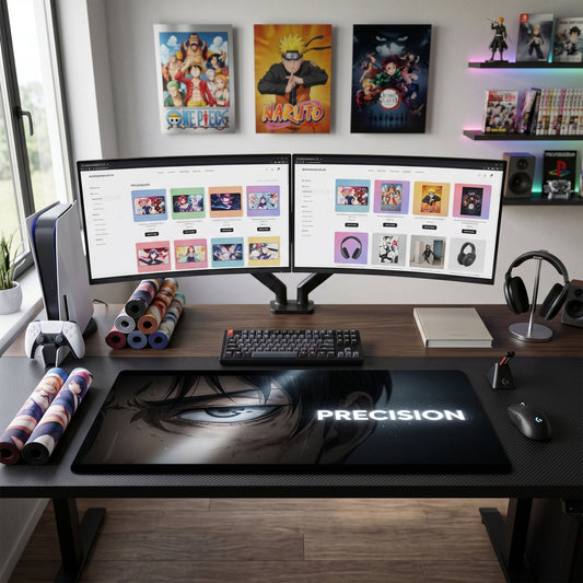 Levi anime mouse pad XL gaming desk mat Precision Cinematic Portrait 1