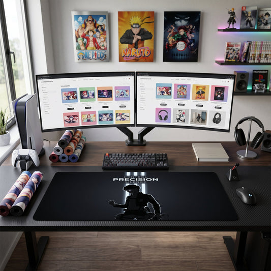 Levi anime mouse pad XL gaming desk mat Silhouette Odm Gear Precision