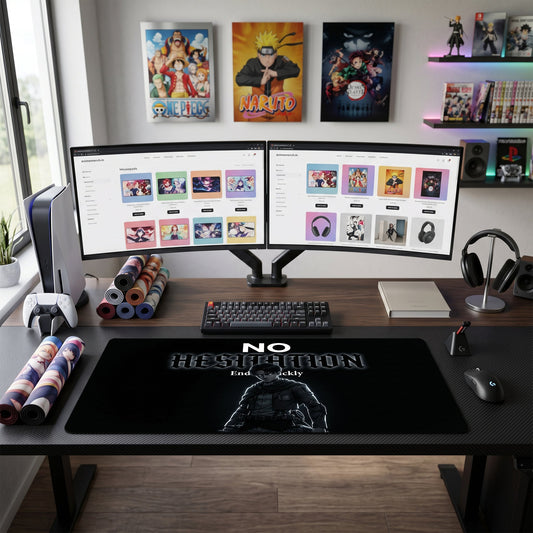Levi anime mouse pad XL gaming desk mat No Hesitation Dark Cinematic