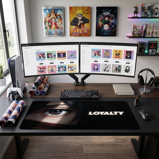 Mikasa anime mouse pad XL gaming desk mat Dramatic Eye Portrait Loyalty