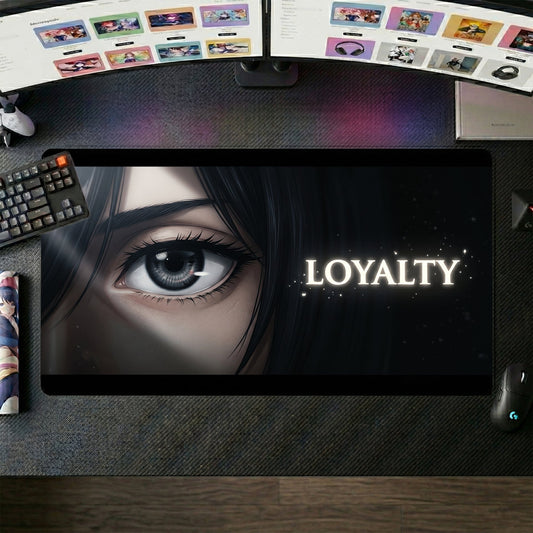 Mikasa anime mouse pad XL gaming desk mat Loyalty Eye Cinematic Portrait