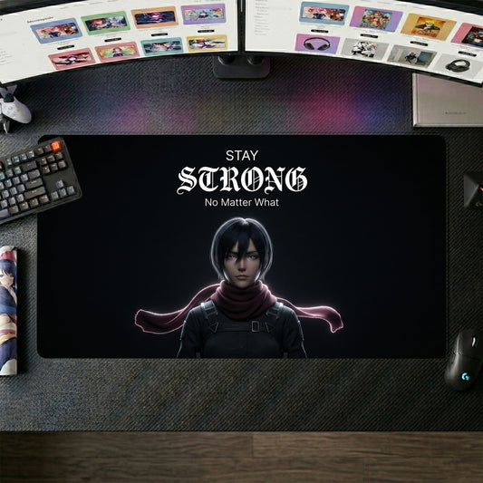Mikasa anime mouse pad XL gaming desk mat Dark Gothic Portrait
