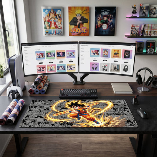 Goku anime mouse pad XL gaming desk mat Dynamic Manga Action Stick