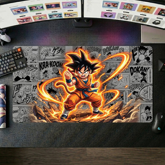 Goku anime mouse pad XL gaming desk mat Dynamic Manga Explosion