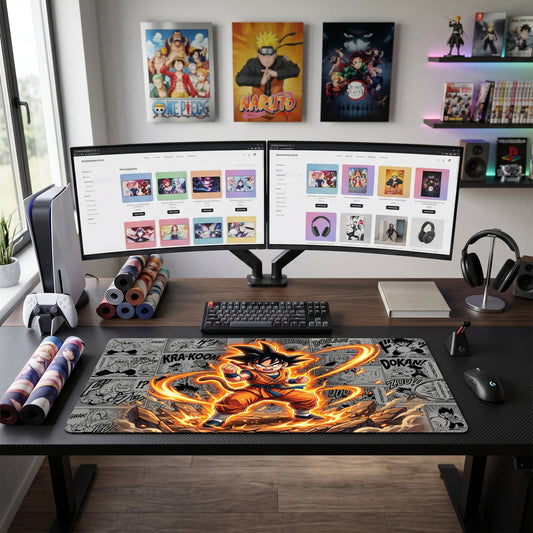 Goku anime mouse pad XL gaming desk mat Dynamic Manga Explosion