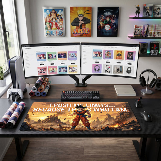 Goku anime mouse pad XL gaming desk mat Inspirational Poster Rugged