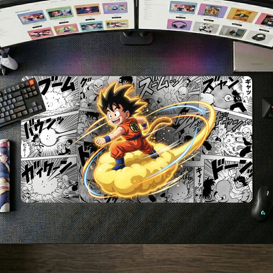 Goku anime mouse pad XL gaming desk mat Kamehameha Manga Collage