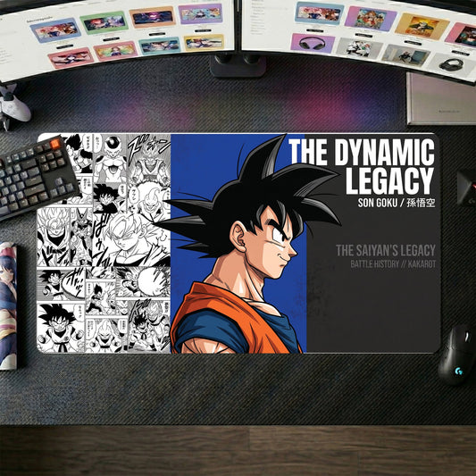 Goku anime mouse pad XL gaming desk mat Manga Collage Dynamic Legacy