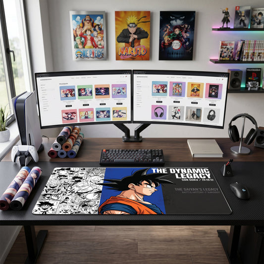 Goku anime mouse pad XL gaming desk mat Manga Collage Dynamic Legacy