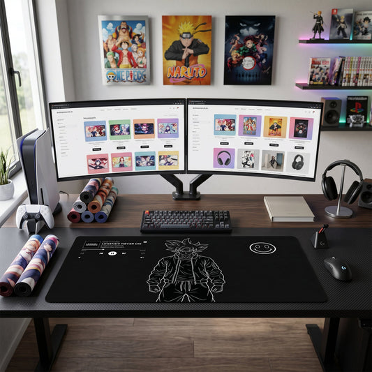 Goku anime mouse pad XL gaming desk mat Streetwear Legends Never Die