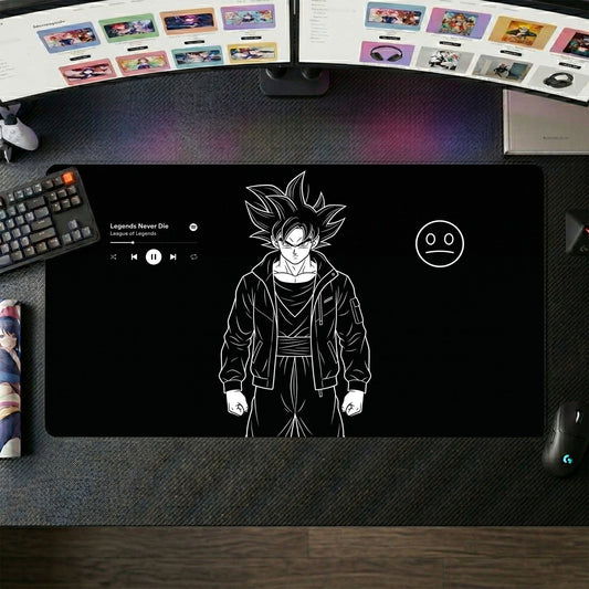 Goku anime mouse pad XL gaming desk mat Streetwear Legends Never Die 1