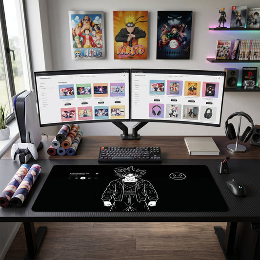 Goku anime mouse pad XL gaming desk mat Streetwear Legends Never Die 1