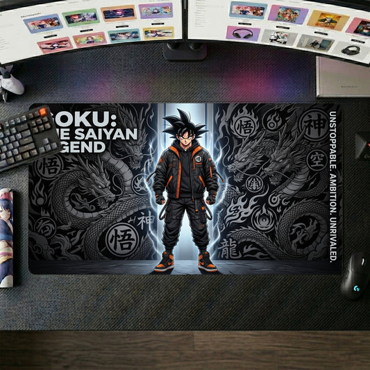 Goku anime mouse pad XL gaming desk mat Streetwear Saiyan Legend 1
