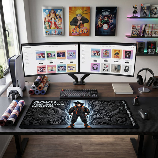 Goku anime mouse pad XL gaming desk mat Streetwear Saiyan Legend 1