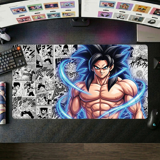 Goku anime mouse pad XL gaming desk mat Super Saiyan Manga Collage