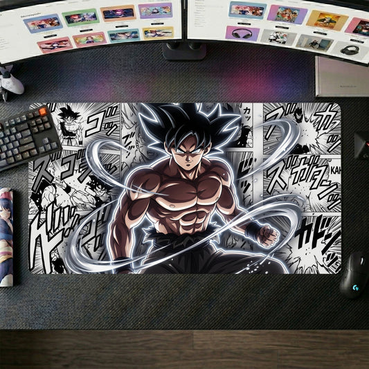 Goku anime mouse pad XL gaming desk mat Super Saiyan Manga Collage 2