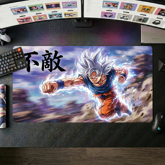 Goku anime mouse pad XL gaming desk mat Super Saiyan Rushing Blaze 1