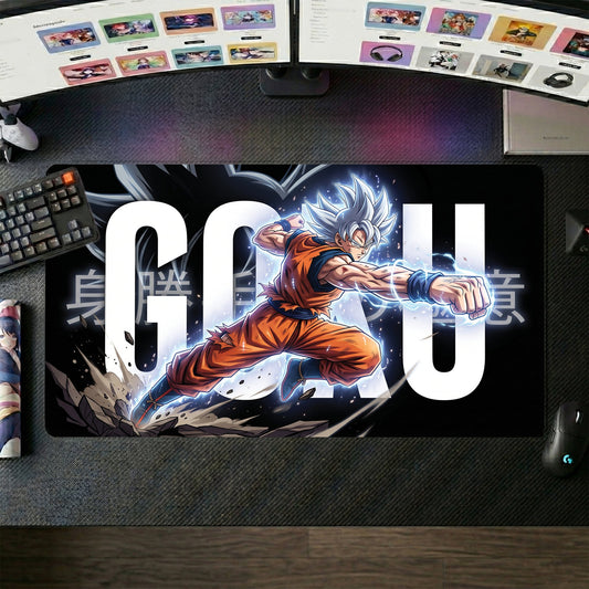 Goku anime mouse pad XL gaming desk mat Super Saiyan Rushing Energy
