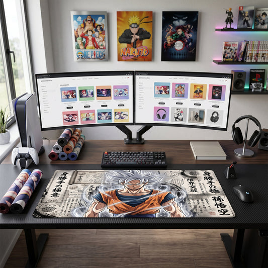 Goku anime mouse pad XL gaming desk mat Ultra Hair Japanese Fusion