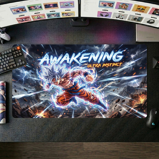 Goku anime mouse pad XL gaming desk mat Ultra Instinct Awakening
